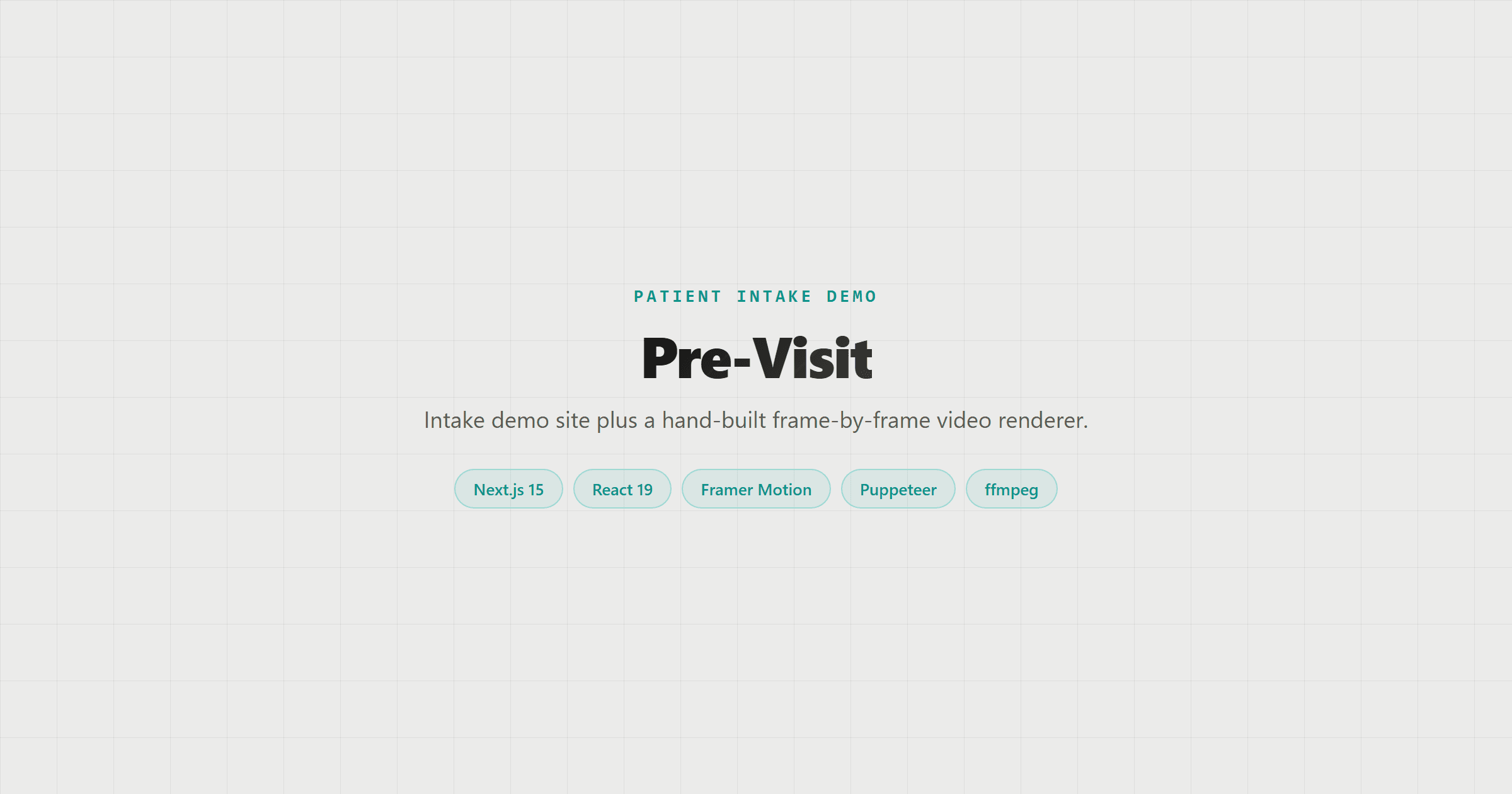 Pre-Visit